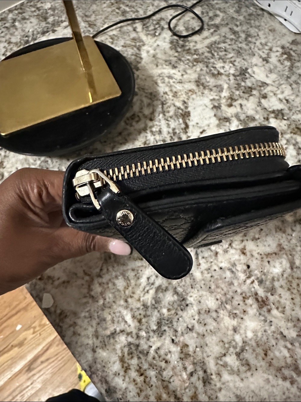 Gucci Black Embossed GG Leather Wallet. PREOWNED. - Picture 7 of 15